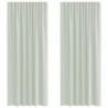 Rideaux en voile à œillets 2 pcs gris clair 648608648608