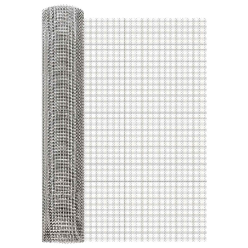 Écran en maille 60 x 500 cm 6 Mesh Acier Inoxydable 201 Argenté 648625648625