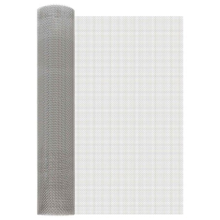 Écran en maille 60 x 500 cm 6 Mesh Acier Inoxydable 201 Argenté 648625648625
