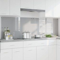 Crédence de cuisine 2 pcs Gris clair 100 x 60 cm verre trempé 648626648626