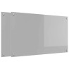 Crédence de cuisine 2 pcs Gris clair 100 x 60 cm verre trempé 648626648626