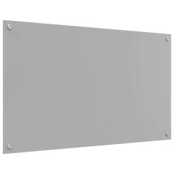 Crédence de cuisine 2 pcs Gris clair 100 x 60 cm verre trempé 648626648626