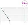 Clôture en fil soudé avec pointes 25 x 1,5 m Vert Maille 648628648628