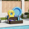 Rangement pour matelas gonflables de piscine marron 110 x 100 x 57 cm en rotin synthétique 648639648639