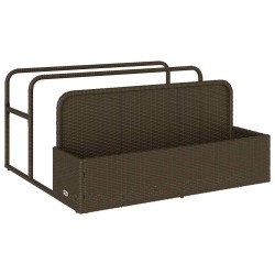 Rangement pour matelas gonflables de piscine marron 110 x 100 x 57 cm en rotin synthétique 648639648639