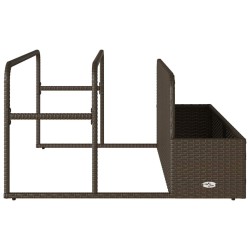 Rangement pour matelas gonflables de piscine marron 110 x 100 x 57 cm en rotin synthétique 648639648639