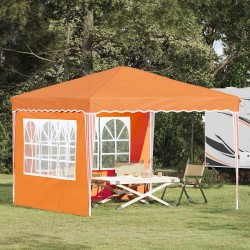 Tente de fête pop-up 288 x 288 x 245 cm Orange Tissu Oxford 648641648641