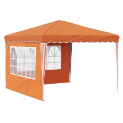 Tente de fête pop-up 288 x 288 x 245 cm Orange Tissu Oxford 648641648641