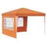 Tente de fête pop-up 288 x 288 x 245 cm Orange Tissu Oxford 648641648641