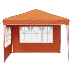 Tente de fête pop-up 288 x 288 x 245 cm Orange Tissu Oxford 648641648641