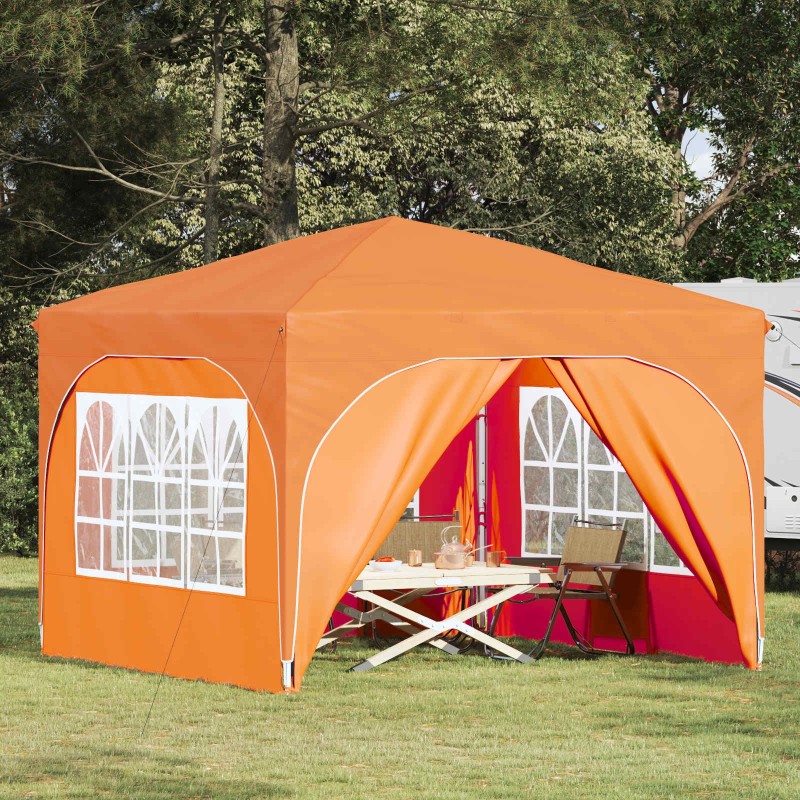 Tente de fête pop-up 290 x 290 x 245 cm Orange 648642648642
