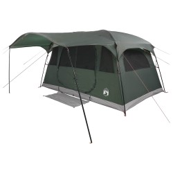 Tente tunnel Vert armée 366 x 244 x 198 cm Polyester et Acier 648646648646