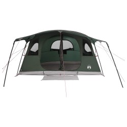Tente tunnel Vert armée 366 x 244 x 198 cm Polyester et Acier 648646648646