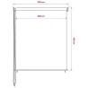 Store roulant d'extérieur 205 (l) x 140 (H) cm blanc 648649648649