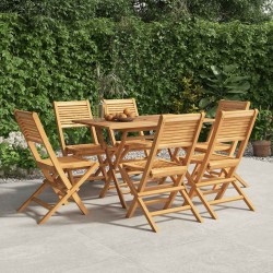 Chaises de jardin pliantes lot de 6 47x62x90cm bois massif teck 648657648657