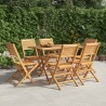 Chaises de jardin pliantes lot de 6 47x62x90cm bois massif teck 648657648657