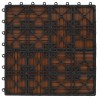 Carreau de terrasse 22 pcs Marron 30 x 30 cm WPC 648680648680