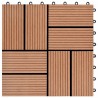 Carreau de terrasse 22 pcs Marron 30 x 30 cm WPC 648680648680