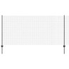 Clôture en fil soudé avec poteaux 50 x 1,2 m Gris Maille 648686648686