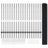 Clôture en fil soudé avec poteaux 50 x 1,2 m Gris Maille 648686648686