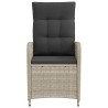 Chaise de jardin inclinable Gris clair et gris foncé 648693648693