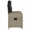 Chaise de jardin inclinable Gris clair et gris foncé 648693648693