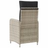 Chaise de jardin inclinable Gris clair et gris foncé 648693648693