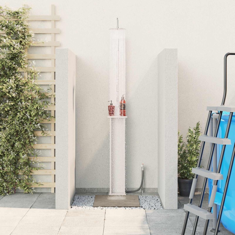 Douche d'extérieur 246 cm Blanc 648697648697