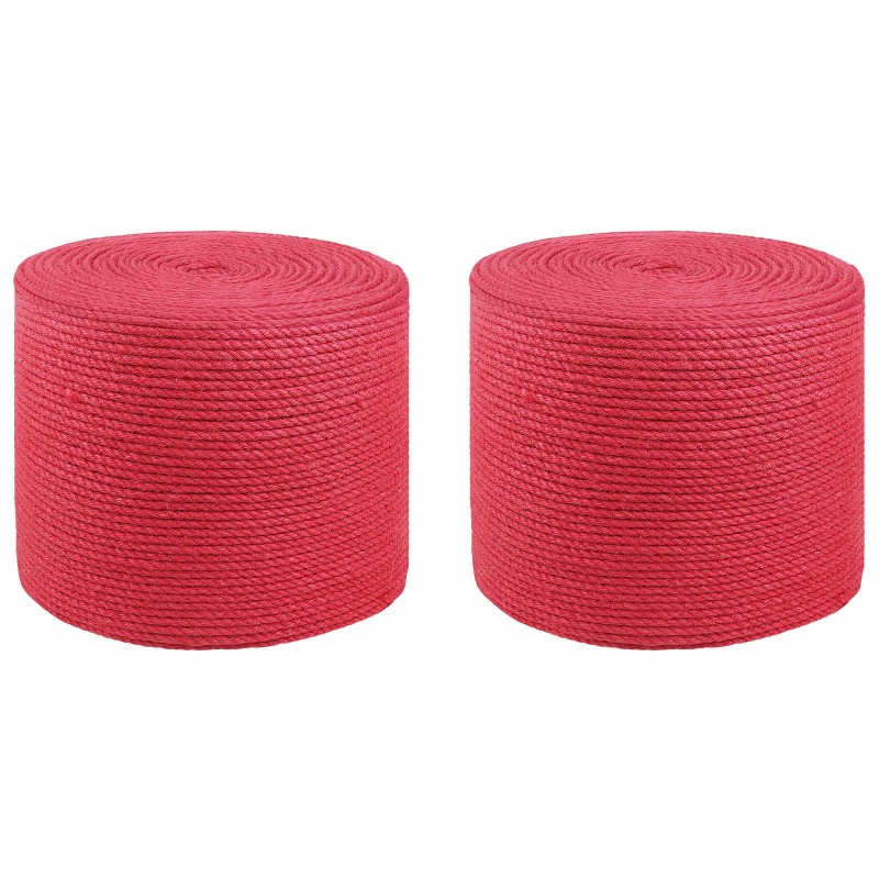 Corde en Jute 2 pcs Rouge Jute 100% Tossa 648703648703