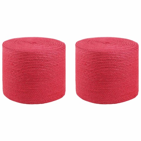Corde en Jute 2 pcs Rouge Jute 100% Tossa 648703648703