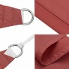 Voile d'ombrage couleur terre cuite 2x2x2 m 100% polyester Oxford 648708648708