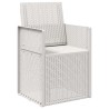 Chaises de jardin salle à manger 2 pcs Blanc PP 648711648711