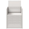 Chaises de jardin salle à manger 2 pcs Blanc PP 648711648711
