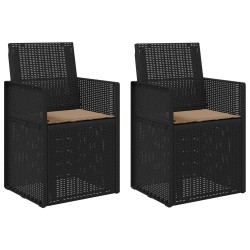 Chaises de jardin salle à manger 2 pcs Anthracite et taupe PP 648712648712