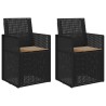 Chaises de jardin salle à manger 2 pcs Anthracite et taupe PP 648712648712