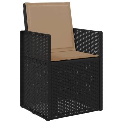 Chaises de jardin salle à manger 2 pcs Anthracite et taupe PP 648713648713