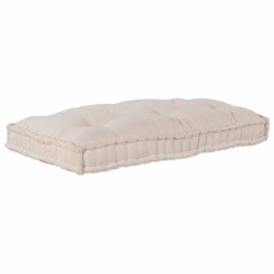 Coussin de canapé sur palette Crème 120 x 80 x 12 cm Tissu 648730648730