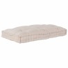 Coussin de canapé sur palette Crème 120 x 80 x 12 cm Tissu 648730648730