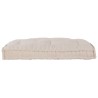 Coussin de canapé sur palette Crème 120 x 80 x 12 cm Tissu 648730648730