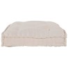 Coussin de canapé sur palette Crème 120 x 80 x 12 cm Tissu 648730648730