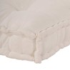 Coussin de canapé sur palette Crème 120 x 80 x 12 cm Tissu 648730648730