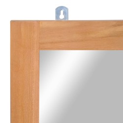 Miroir mural Teck massif 50 x 70 cm 648736648736