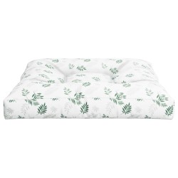 Coussin de palette motif de feuilles 70x70x12 cm tissu 648752648752