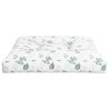 Coussin de palette motif de feuilles 70x70x12 cm tissu 648752648752