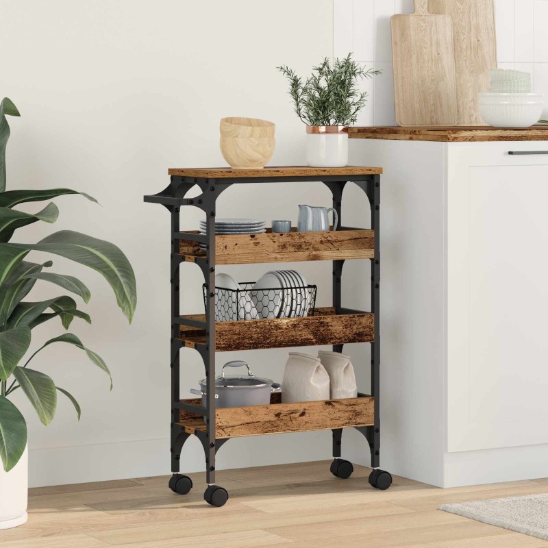 Chariot de cuisine Bois Ancien 53 x 20 x 76 cm 648754648754