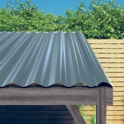 Panneaux de toit 36 pcs Acier galvanisé Gris 60x36 cm 648769648769