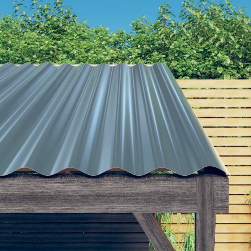 Panneaux de toit 36 pcs Acier galvanisé Gris 60x36 cm 648769648769