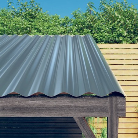 Panneaux de toit 36 pcs Acier galvanisé Gris 60x36 cm 648769648769
