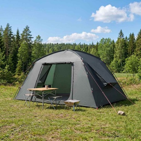 Tente Cabane avec toit Vert armée 400 x 210 x 180 cm Polyester 648783648783