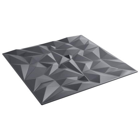 Panneaux muraux 48 pcs Gris Améthyste 50 x 50 cm Mousse XPS 648799648799